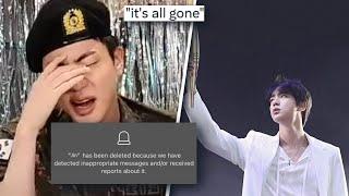 Jin Admits HYBEs Zionism? Jin SHAMED From Torchbearer Job? HYBE REMOVES ALL JIN CONTENT ON WEVERSE