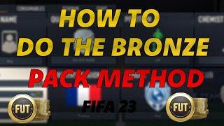 HOW TO MAKE 100K PER HOUR WITH BRONZE PACK METHOD FIFA 23