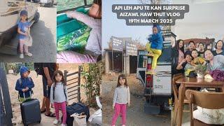 Aizawl Pi leh Pu te kan surprise ! Lunglei Aizawl travel vlog (19th March 2025)#mizovlog