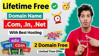 Lifetime Free Domain Name (.com, .in, .net) with Best Web Hosting in India 2024