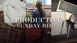 SUNDAY RESET ROUTINE | self care, cleaning, and preparing for a productive week ahead