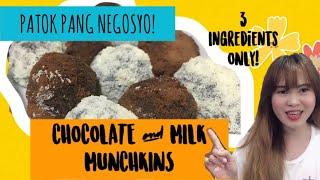 How to make Choco and Milk MUNCHKINS na pwede pang NEGOSYO #CHOCOLATEMUNCHKINS #MUNCHKINS