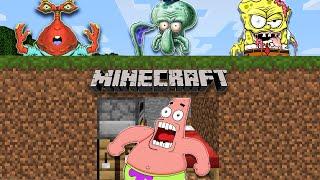 Minecraft Speedrunner VS 3 Hunters - Spongebob Animation