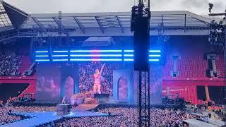 Taylor Swift - live show start, Americana.. Prince & Cruel Summer , Liverpool, UK, 13th June 2024