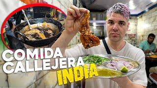 PROBANDO COMIDA CALLEJERA en INDIA  *LA MÁS SUCIA Y POLÉMICA del MUNDO*