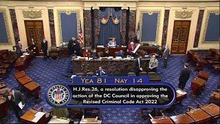 Senate votes to block DC's new crime bill