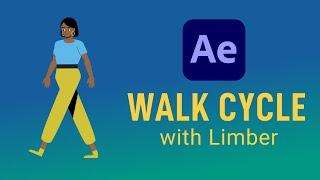 Easy Walk cycle in After Effects Using Limber