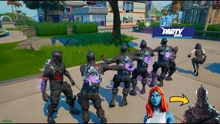 Making The Whole Lobby Black Knights using Mystique! (Party Royale)