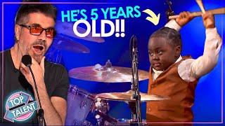 5-Year-Old SHOCKS the Judges with EPIC Drum Skills on AGT 2024! 