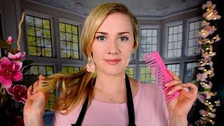 Spring Hair Care ASMR  Gentle Shampoo and Brushing | Soft Spoken