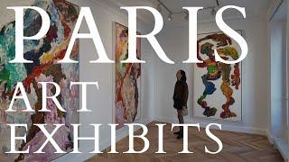 Exploring art galleries in the Champs-Élysées in Paris...