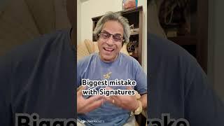 Don’t do this with your signature (graphology)