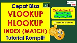 Tutorial Cepat Bisa VLOOKUP HLOOKUP dan INDEX MATCH di Excel | Cara Menggunakan Rumus VLOOKUP