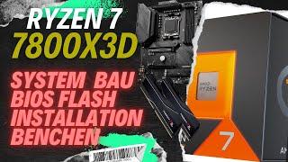 Ryzen 7 7800X3D neues GPU Test-Setup Zusammenbau und Einrichtung mit Benchmarks CPU, Ram