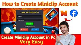 How to Create Miniclip Account Very Easy | Create Miniclip I'd For 8 Ball Pool Tutorial 2024