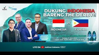 THE DERBY S2 EPS 7 [LIVE REACTION WORLD CUP QUALIFIERS]  : INDONESIA VS FILIPINA