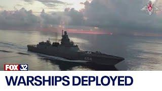 U.S. warships deployed to monitor Russian fleet