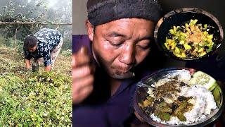 buff & chayote mix curry in dinner || bhumi kitchen || Nepali village kitchen ||