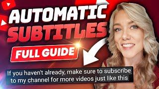 How to Add Subtitles / Captions to YouTube Videos Automatically for FREE (2023)