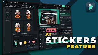 What's  NEW in FILMORA | Use AI Generate Customized Stickers