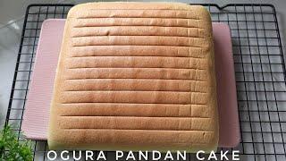 RESEP BOLU PANDAN SELEMBUT KAPAS TANPA PENGEMBANG | OGURA PANDAN CAKE