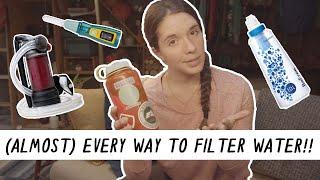 Every Way to FILTER WATER in the Backcountry! | Miranda in the Wild