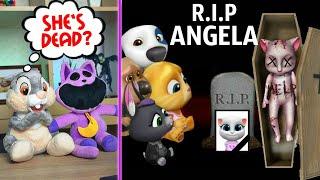 Berry and CatNap React to R.I.P ANGELA - My Talking Tom Friends - AMONG US -  TALKING ANGELA MURIÓ