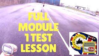 LIVE LESSON: Full Module 1 mod 1 test lesson. Motorcycle riding tips