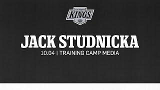 Forward Jack Studnicka  | 10.04 LA Kings Practice in Quebec City | Media