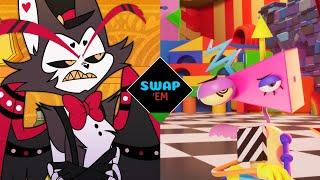 HUSK & ZOOBLE VOICE SWAP | Hazbin Hotel/The Amazing Digital Circus