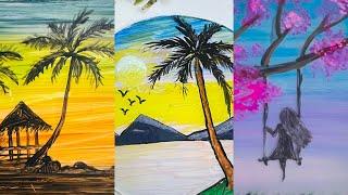 Easy glass paintings// glass painting ideas