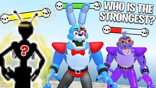 Who is the Strongest in FNAF Security Breach?! (Garry's Mod)