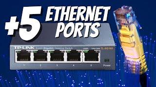 TP-Link Ethernet Switch Unboxing  5 more network ports!
