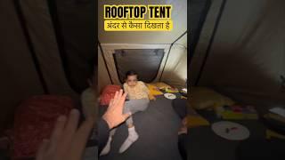 RooftopTentके मज़े#camping #campervan #motorhome #carcamping #rooftoptent #ishansodhivlogs #shorts