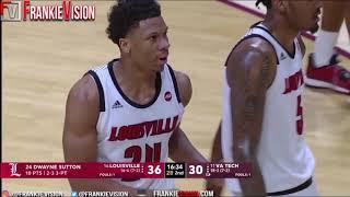 Dwayne Sutton Louisville vs Virginia Tech - Highlights | 2.4.19 | 17 Pts, 9 Rebs, 4 Assist