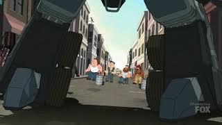 Michael Bay's Family Guy vs Transformers scene