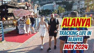 Alanya - Life and Walking in Alanya -Tracking Life in Alanya: May 2024 Street and Marina Stroll