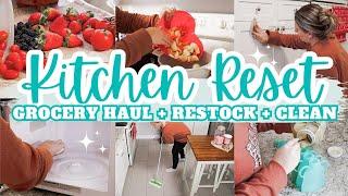 KITCHEN RESET 2024 | FRIDGE CLEAN OUT + RESTOCK + ORGANIZE | EXTREME CLEANING MOTIVATION | MarieLove