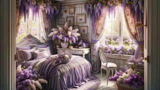 Lavender Flower House & Calm Relaxing Music - Instrumental Background Music to Relax & De-stress