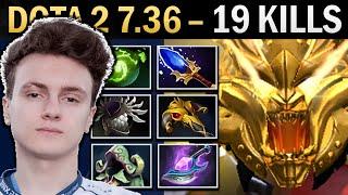 Axe Dota 2 7.36 Miracle with 19 Kills and Aghanims - TI13