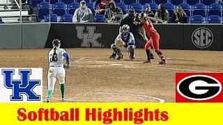 #8 Georgia vs Kentucky Softball Game 1 Highlights, April 12 2024