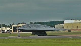 B-2s Taxi & Take Off From RAF Fairford - 15/06/14