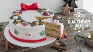 Weihnachtliche Motivtorte  | lecker gefüllt & einfache Zubereitung | Türchen 8 des #foak2024