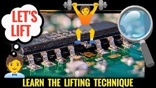 How To Lift SMD Pins Safely - IC Pin Lifting / Soldering