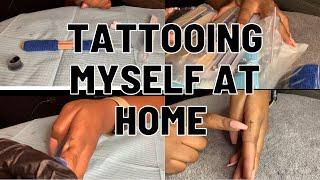 Tattooing Myself at Home | Easy Stick And Poke Tattoo Amazon