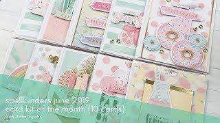 Spellbinders | June 2019 Card Kit of the Month (10 cards)