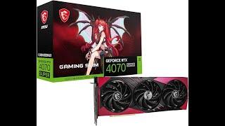 MSI Gaming RTX 4070 Super 12G Gaming X Slim MLG Unboxing!!!