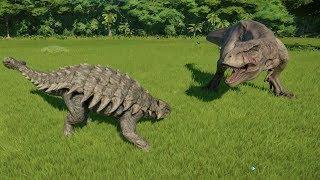 Ankylosaurus Destroys Albertosaurus, T-Rex, Spinosaurus, Acrocanthosaurus, Giganotosaurus