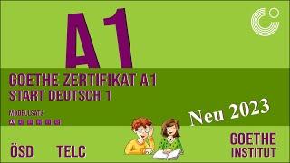 Goethe Zertifikat A1 Hören Exam 2023 | mit Lösungen AM Ende | A1 Hören 2023 | SD6