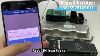 Read BMW N20 DME ISN with Yanhua Mini ACDP Bench interface board